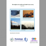 Air quality and health report cover Air quality and health report cover