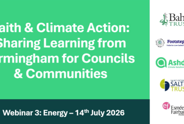 Faith & Climate Action: How can councils and faith groups work together to cut energy-use?